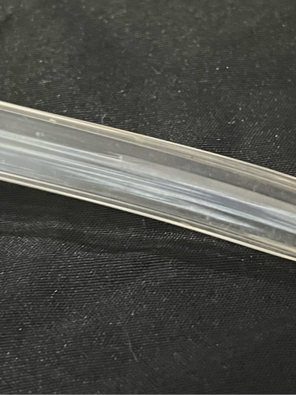 Silvestri Blown Glass Lily Stem Clear Iridescent Lustre Flower 7" - Picture 7 of 10